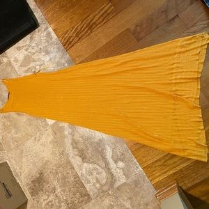 Zara knit mustard dress